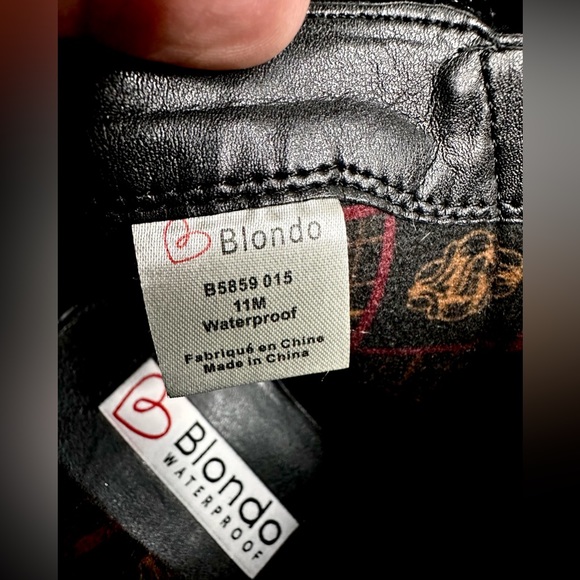 LIKE NEW!! Blondo Women's Liam Waterproof Ankle Booties Size 11M Black - Picture 9 of 11